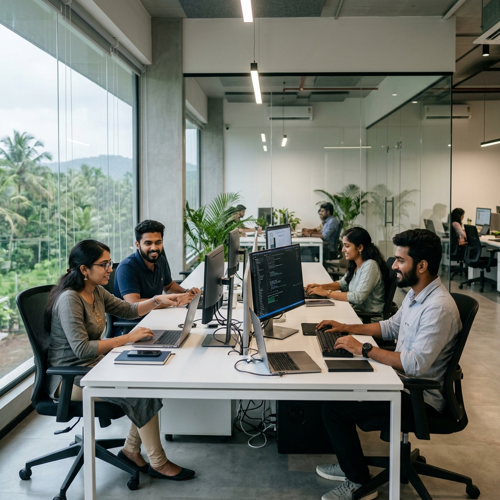 BCA Interns in Kerala Tech Office